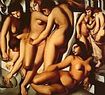 Tamara de Lempicka Women at the Bath painting